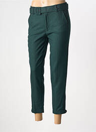 Pantalon 7/8 închidere cu fermoar sub clapetă cu nasturi verde FREEMAN T.PORTER femeie