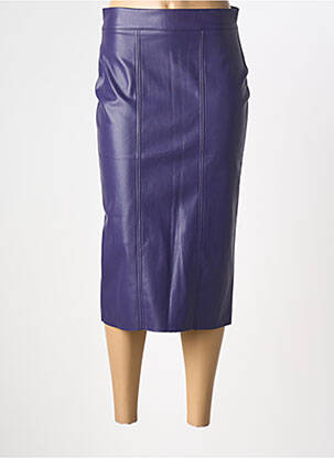 Fustă midi croială dreaptă violet JOHANNA PARIS femeie