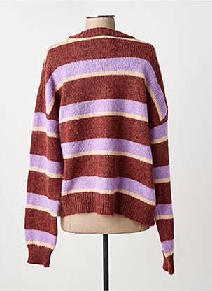 Pulover strânsă pe partea de jos mâneci lungi violet COMPAÑIA FANTASTICA femeie
