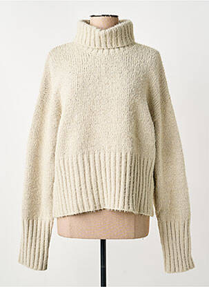 Pulover cu guler înalt bej TIFFOSI femeie