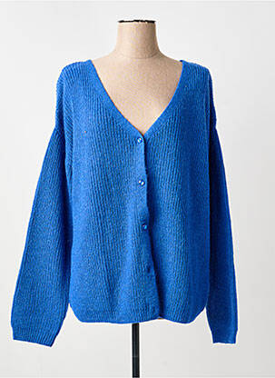 Vestă cu mâneci lungi albastru C'EST BEAU LA VIE femeie