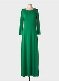 Rochie lungă mâneci lungi mâneci lungi verde COMPAÑIA FANTASTICA femme