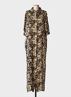 Rochie lungă mâneci lungi mâneci lungi negru KAFFE femeie