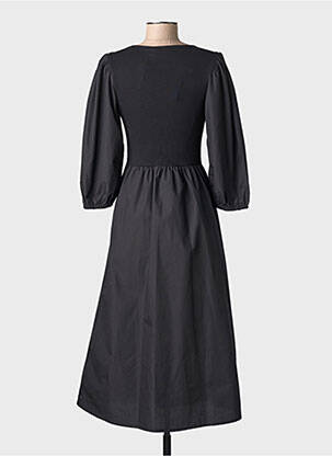 Rochie lungă mâneci lungi mâneci lungi negru KAFFE femeie