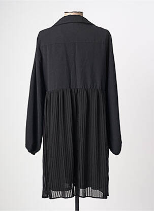 Rochie scurtă croială fluidă mâneci lungi negru C'EST BEAU LA VIE femeie