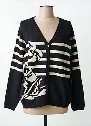 Vestă cu mâneci lungi negru CREAM femeie