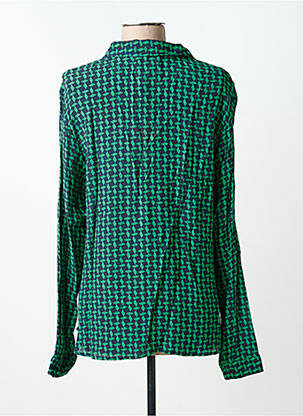 Cămașă croială cambrată mâneci lungi verde FREEMAN T.PORTER femeie