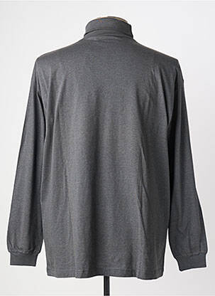Tricou broderie mâneci lungi gri MONTE CARLO bărbat