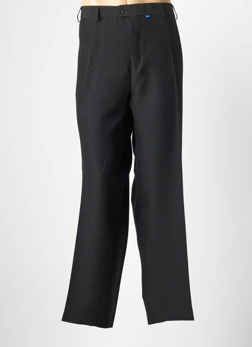 Pantalon drept țesătură poplin mărime normală negru D555 homme