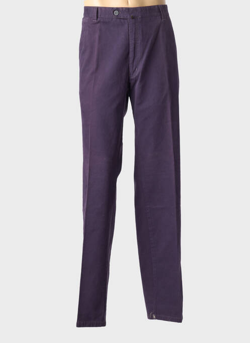 Pantalon drept elasticitate mărime normală violet LUIGI MORINI homme