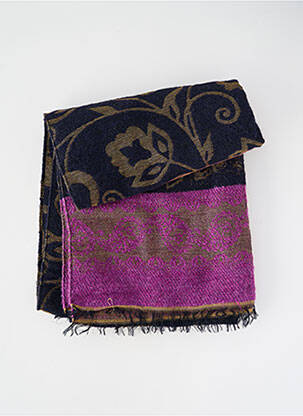 Eșarfă imprimeu fantezie violet E.SAVALL femme