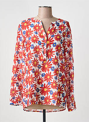 Tunică mâneci lungi țesătură crep roșu FREDA femme