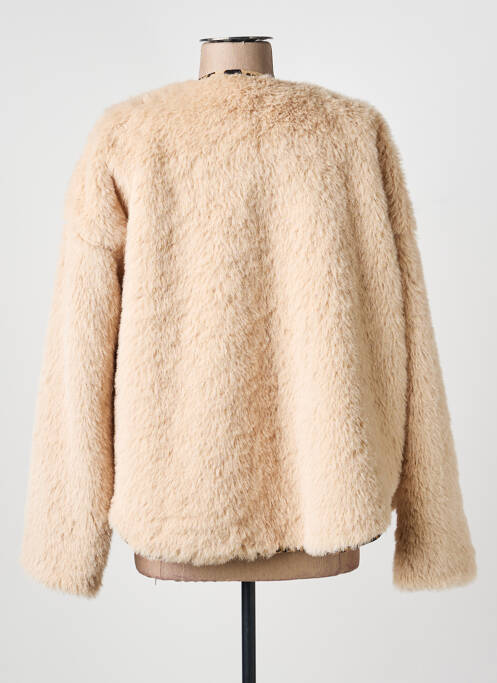 Palton scurt buzunare fără glugă bej ANDROMEDE femme