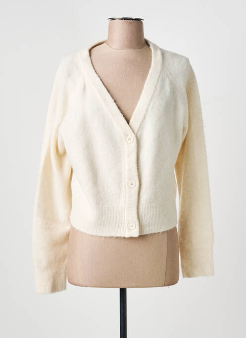 Vestă cu mâneci lungi strânsă pe partea de jos bej LES P'TITES BOMBES femme