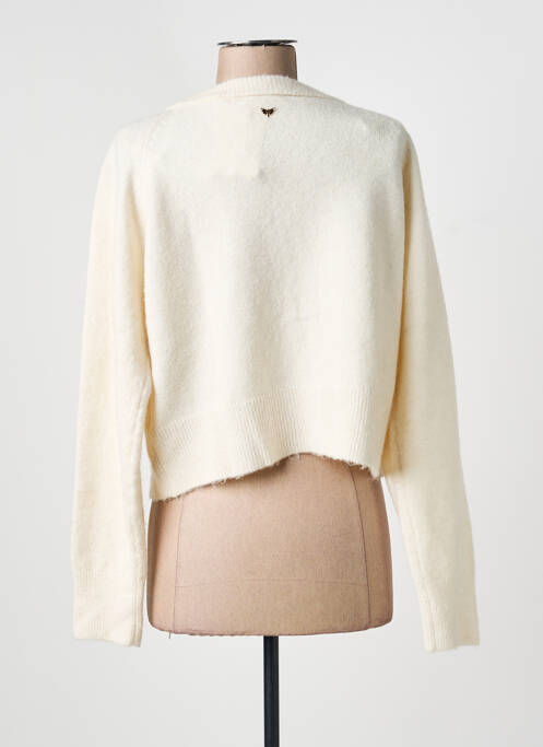 Vestă cu mâneci lungi strânsă pe partea de jos bej LES P'TITES BOMBES femme