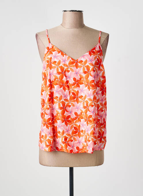 Top mâneci cu bretele ajustabile bretele subțiri portocaliu SARAH JOHN femme