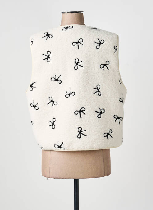 Vestă fără mâneci buzunare bej DROLE DE COPINE femme