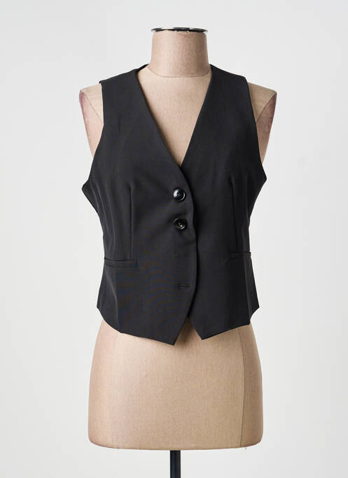 Vestă fără mâneci buzunare negru LUCYLUM femme