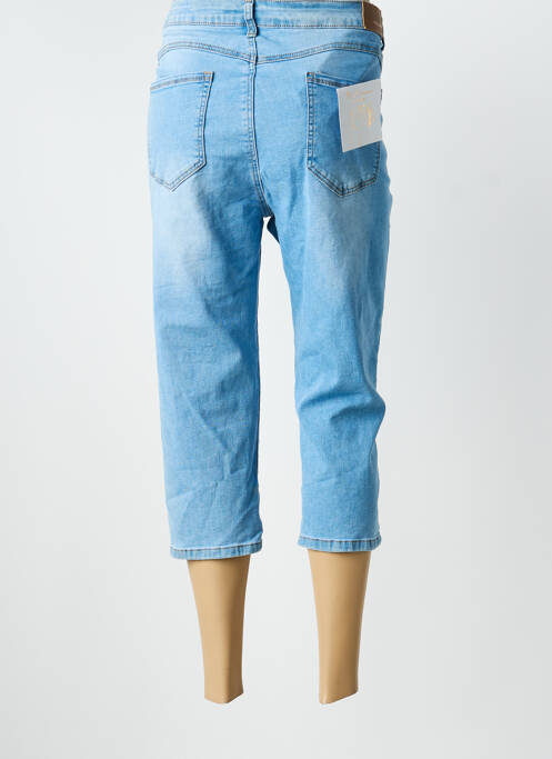 Pantalon trei sferturi albastru B.S JEANS femeie