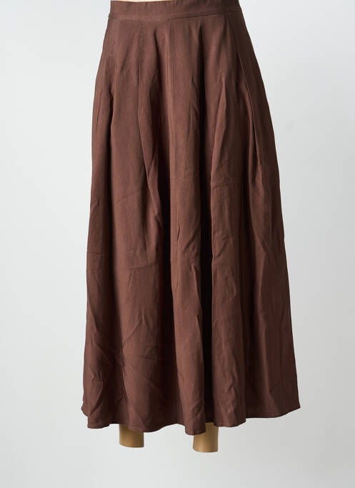 Fustă lungă maro EXQUISS'S femeie