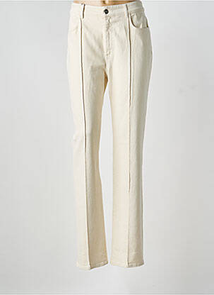 Blugi cu croială dreaptă bej SPORTMAX femeie