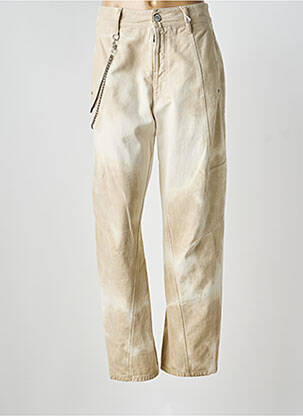 Blugi cu croială dreaptă bej HIGH femeie