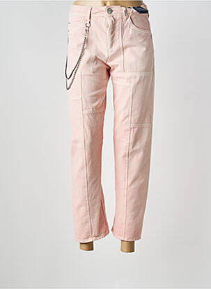 Blugi cu croială dreaptă roz HIGH femeie