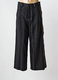 Pantalon larg închidere cu fermoar sub clapetă cu nasturi mărime normală negru HIGH femme