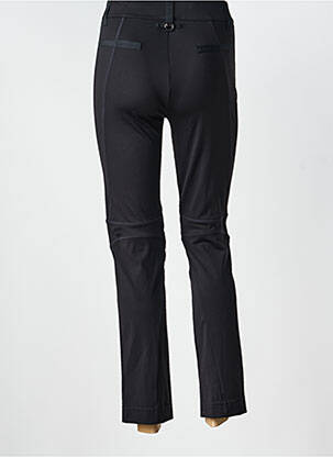 Pantalon slim țesătură poplin mărime normală negru HIGH femeie