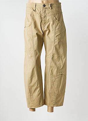 Pantalon 7/8 elasticitate mărime normală bej HIGH femeie