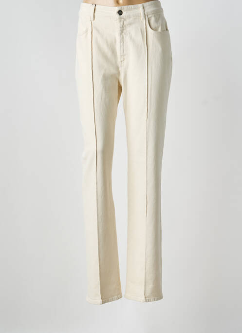 Blugi cu croială dreaptă bej SPORTMAX femeie