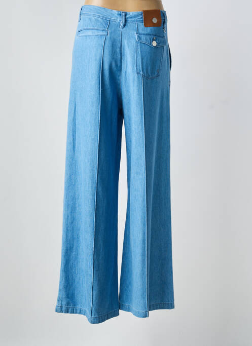 Blugi cu croială largă albastru HIGH femeie