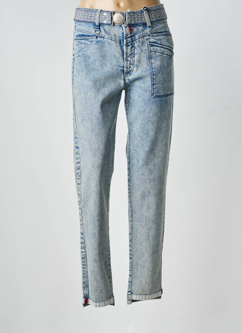 Blugi cu croială dreaptă albastru HIGH femeie