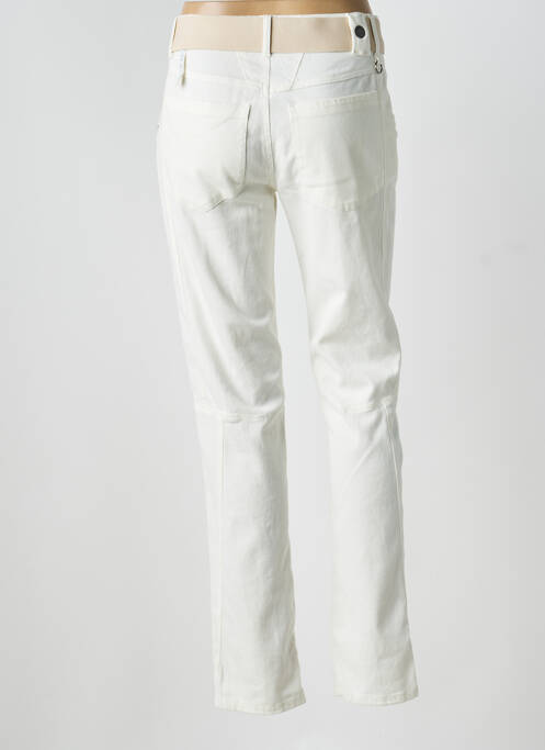 Pantalon drept alb HIGH femeie
