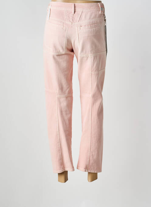 Blugi cu croială dreaptă roz HIGH femeie