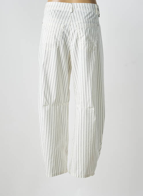 Pantalon larg alb HIGH femeie