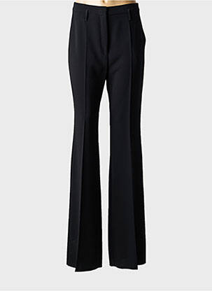 Pantalon evazat închidere cu fermoar sub clapetă cu cârlig talie înaltă negru MAX MARA femeie