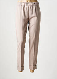 Pantalon 7/8 talie elastică mărime normală maro D.EXTERIOR femme