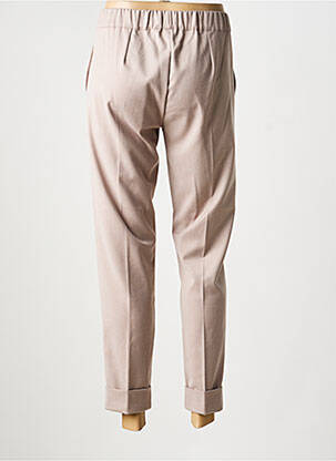 Pantalon 7/8 talie elastică mărime normală maro D.EXTERIOR femeie