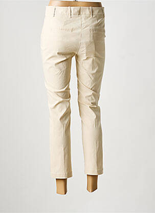 Pantalon 7/8 țesătură poplin mărime normală bej LIVIANA CONTI femeie