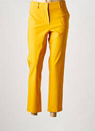 Pantalon 7/8 țesătură poplin mărime normală galben LIVIANA CONTI femme