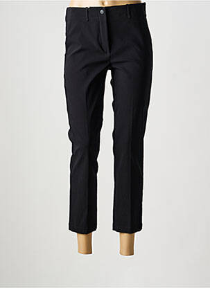 Pantalon 7/8 țesătură poplin mărime normală negru LIVIANA CONTI femeie