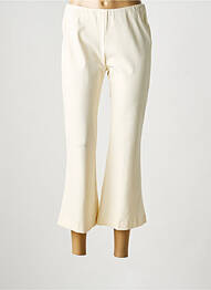 Pantalon 7/8 talie elastică mărime normală bej LIVIANA CONTI femme