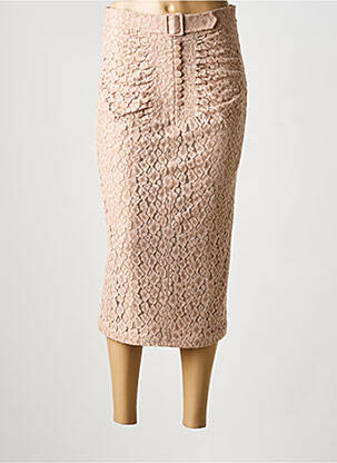 Fustă lungă roz N°21 femeie