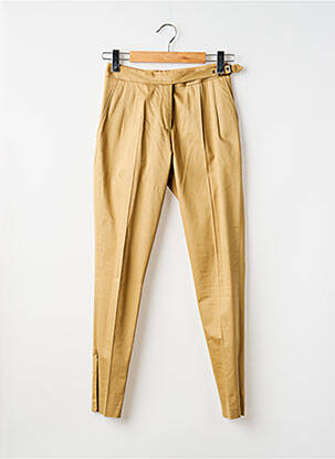 Pantalon 7/8 talie cu cleme mărime normală bej BARBARA BUI femeie