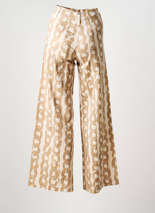 Pantalon larg bej LIVIANA CONTI femeie