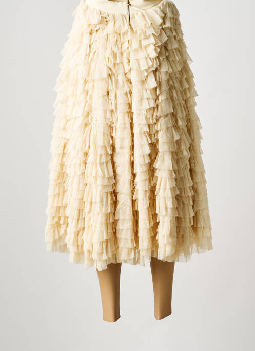 Fustă lungă bej DOLCE & GABBANA femeie