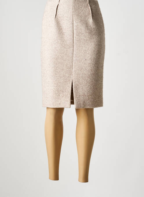 Fustă midi bej PAUL KA femeie