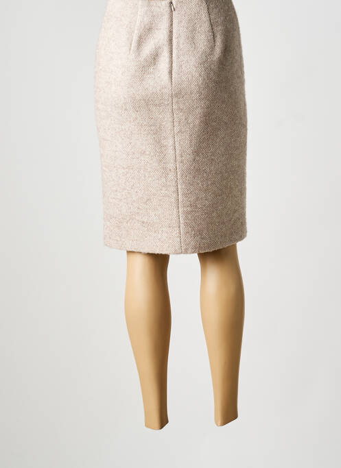 Fustă midi bej PAUL KA femeie