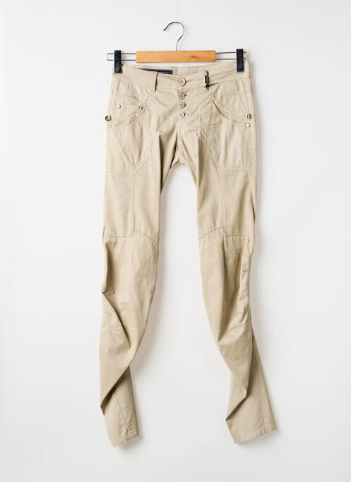 Pantalon slim bej HIGH femeie